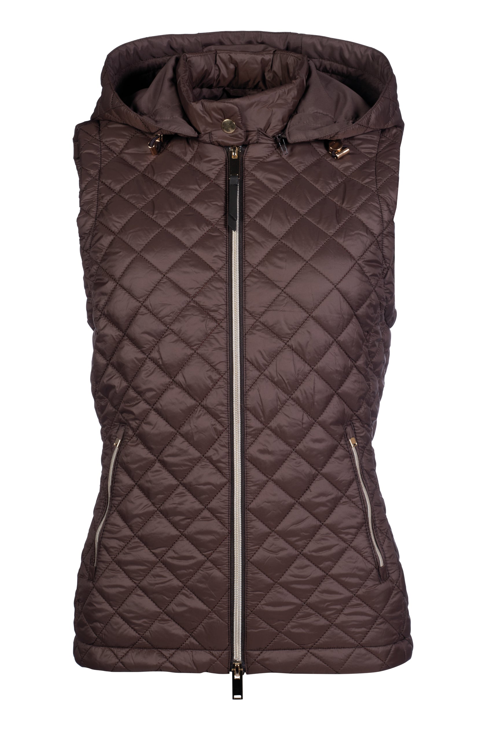 Quilted vest Stella 2100 dark brown / L