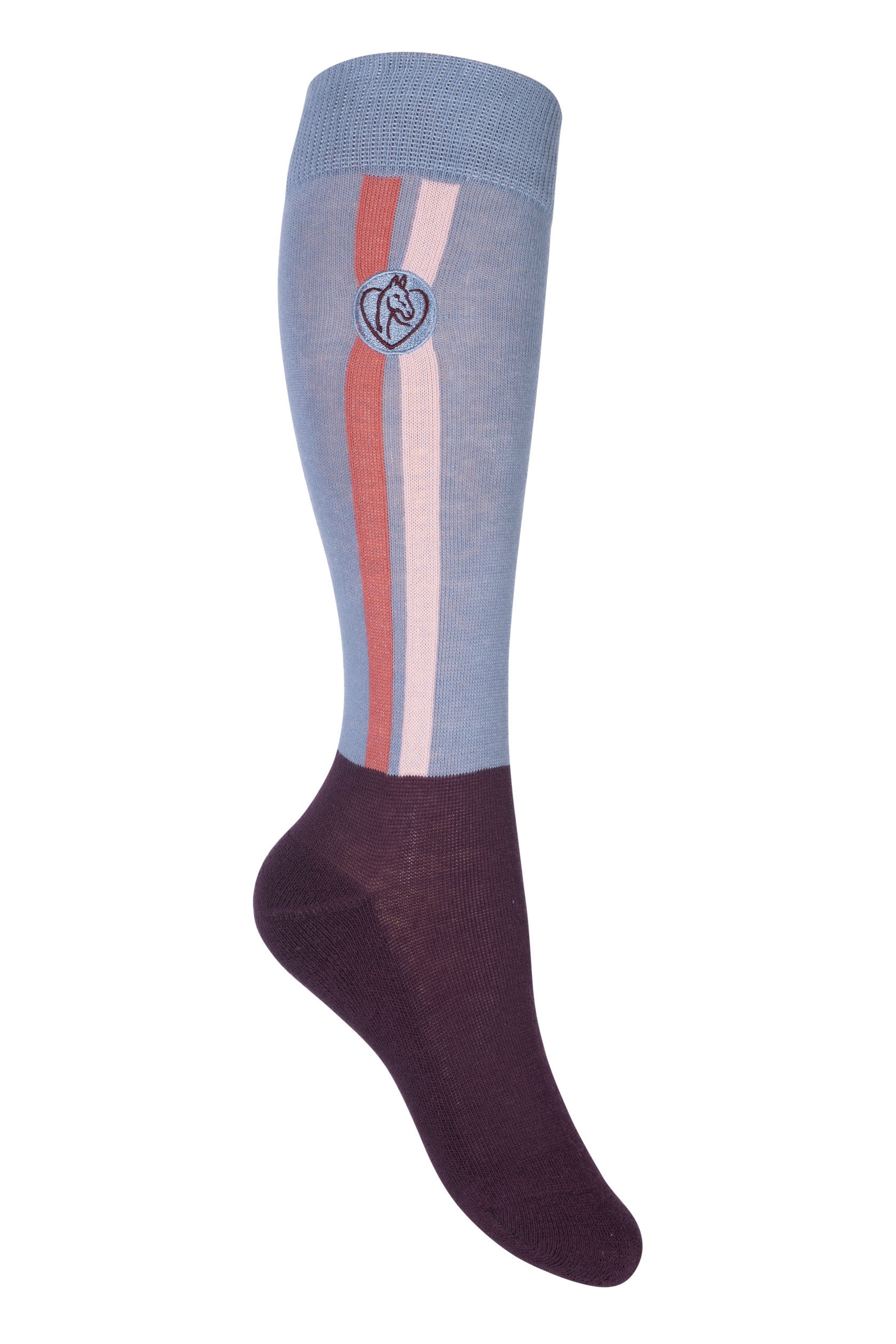 Riding socks Amelie 8408 grey blue / 35-38