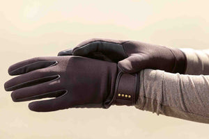 Riding gloves Basil softshell 2100 dark brown / L