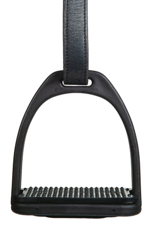 Plastic stirrups, pair 9100 black / pcs.