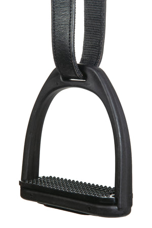 Plastic stirrups, pair 9100 black / pcs.