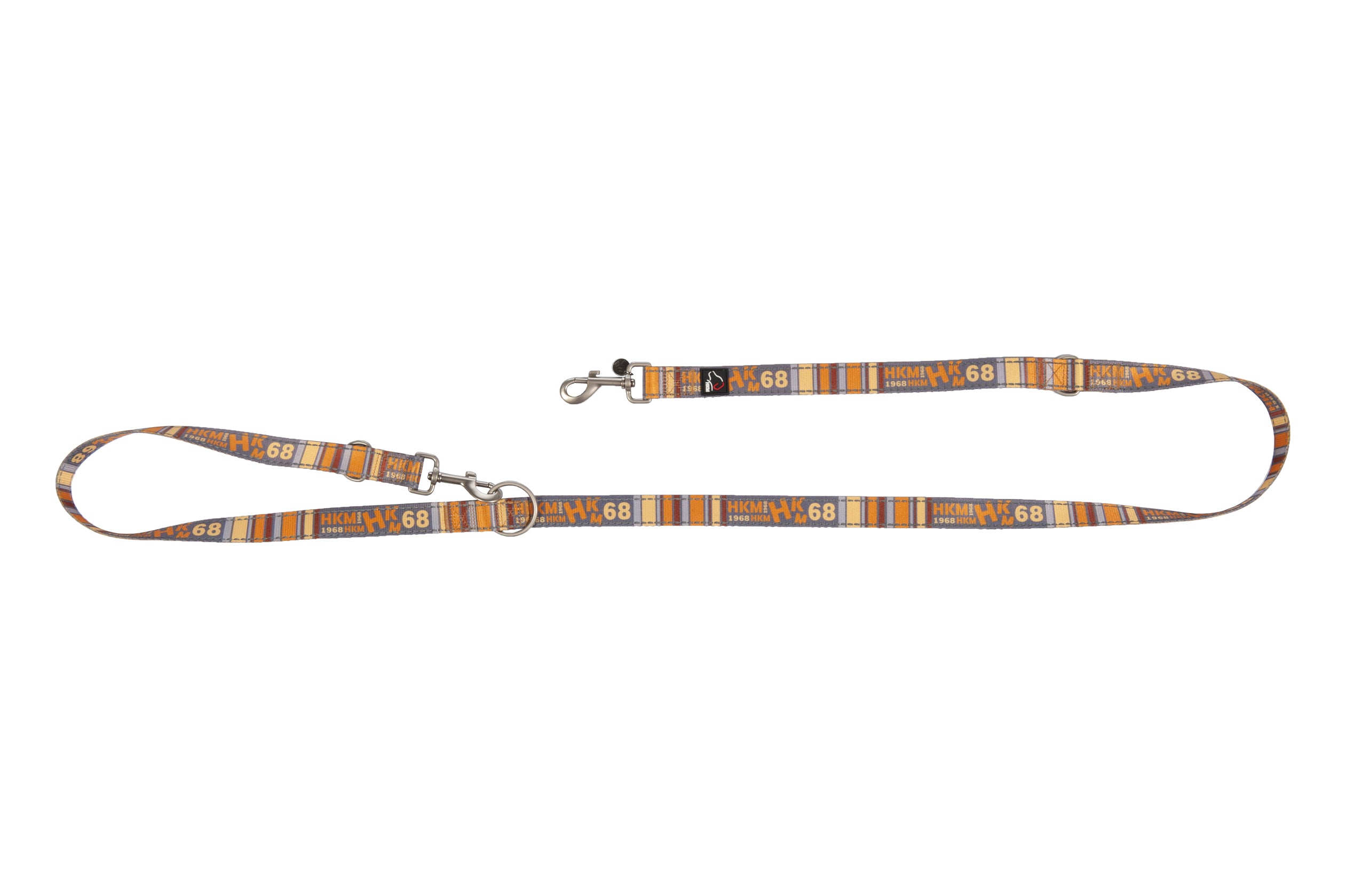 Dogs trainings leash Anam Cara printed 2941 taupe/yellow gold / XL