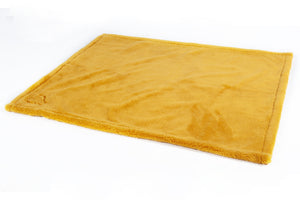 Dog reversible blanket Anam Cara 2941 taupe/yellow gold / M: 80 x 60 cm