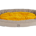 Dog bed Anam Cara oval 2941 taupe/yellow gold / L