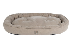 Dog bed Anam Cara oval 2941 taupe/yellow gold / L