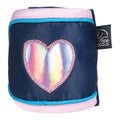 Fleece bandages  Funny Horses Hearts 6900 deep blue / 150cm