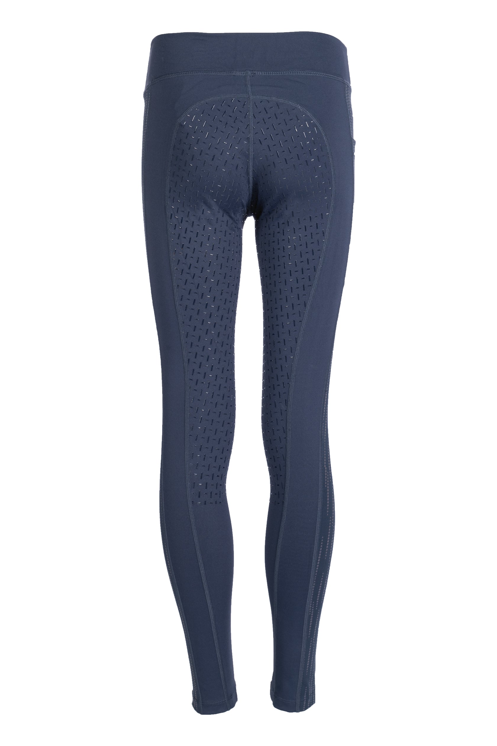 Riding leggings Flow Reflective Kids s. f. seat 6900 deep blue / EU98/104/age 2-4