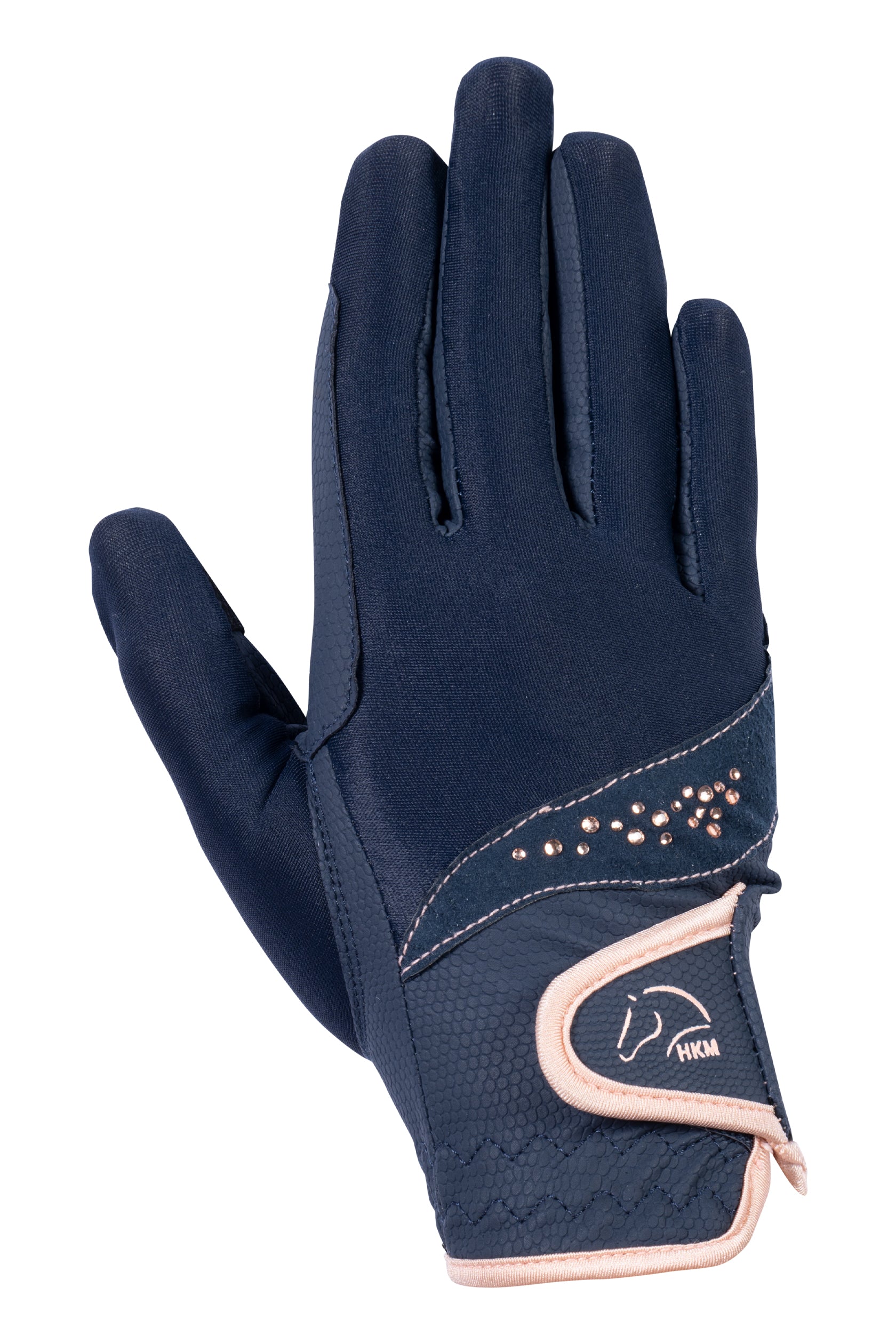 Riding gloves Rosegold Glamour Style 6900 deep blue / L