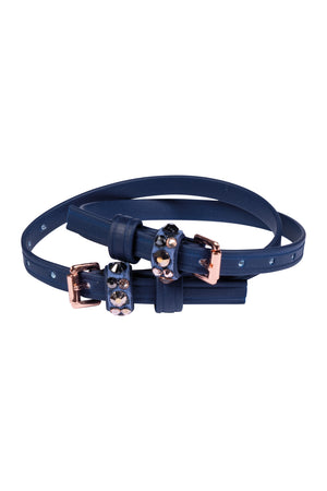 Spur straps -Rosegold Glamour- Style 6900 deep blue / piece