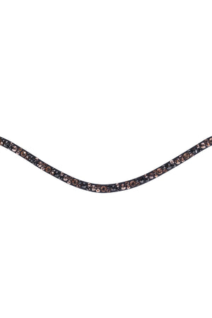 Browband -Rosegold Glamour- Style 9178 black/rose-gold / Full