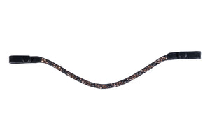 Browband -Rosegold Glamour- Style 9178 black/rose-gold / Full