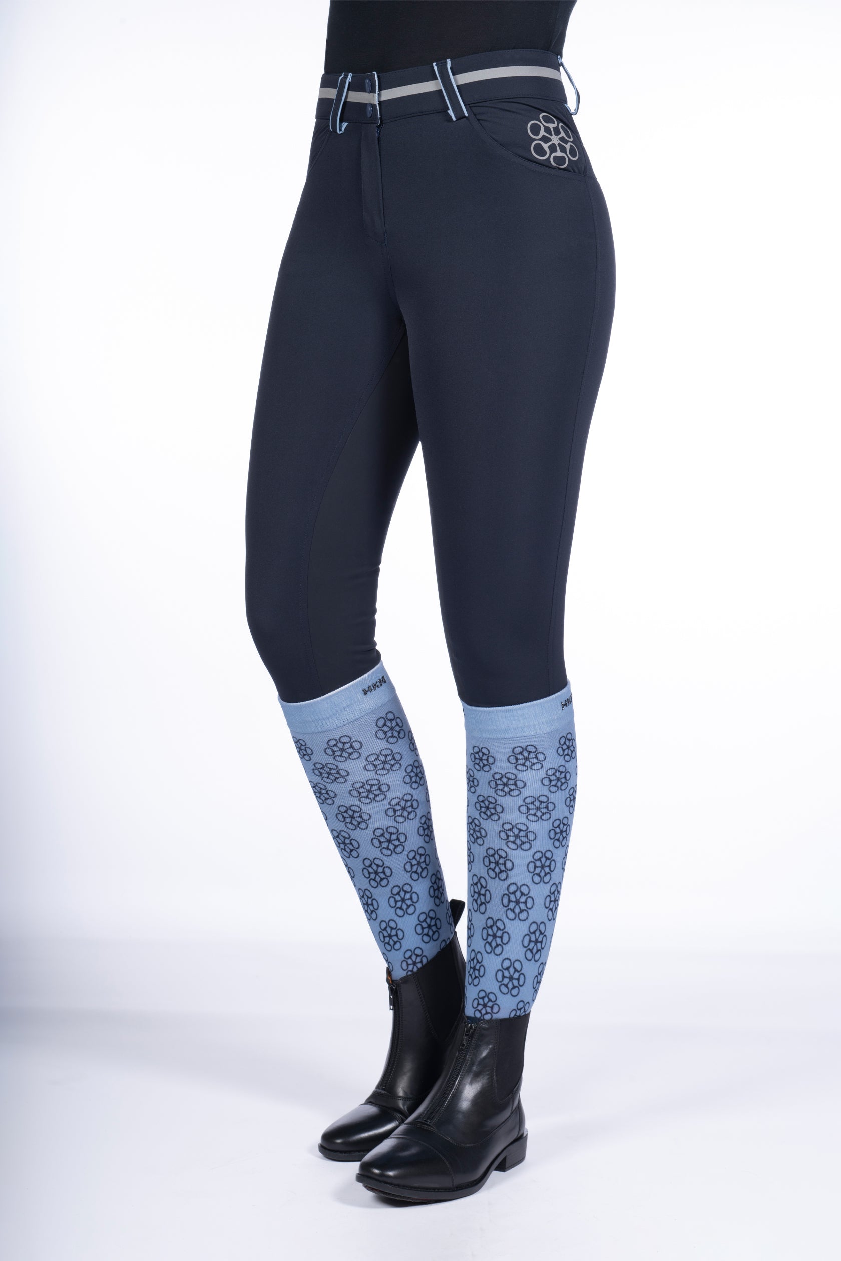Riding breeches Bloomsbury Belmtex full seat 6000 smokey blue / EU34/UK24/US22