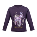 Longsleeve shirt Lola 3300 dark lilac / EU98-104/age 2-4
