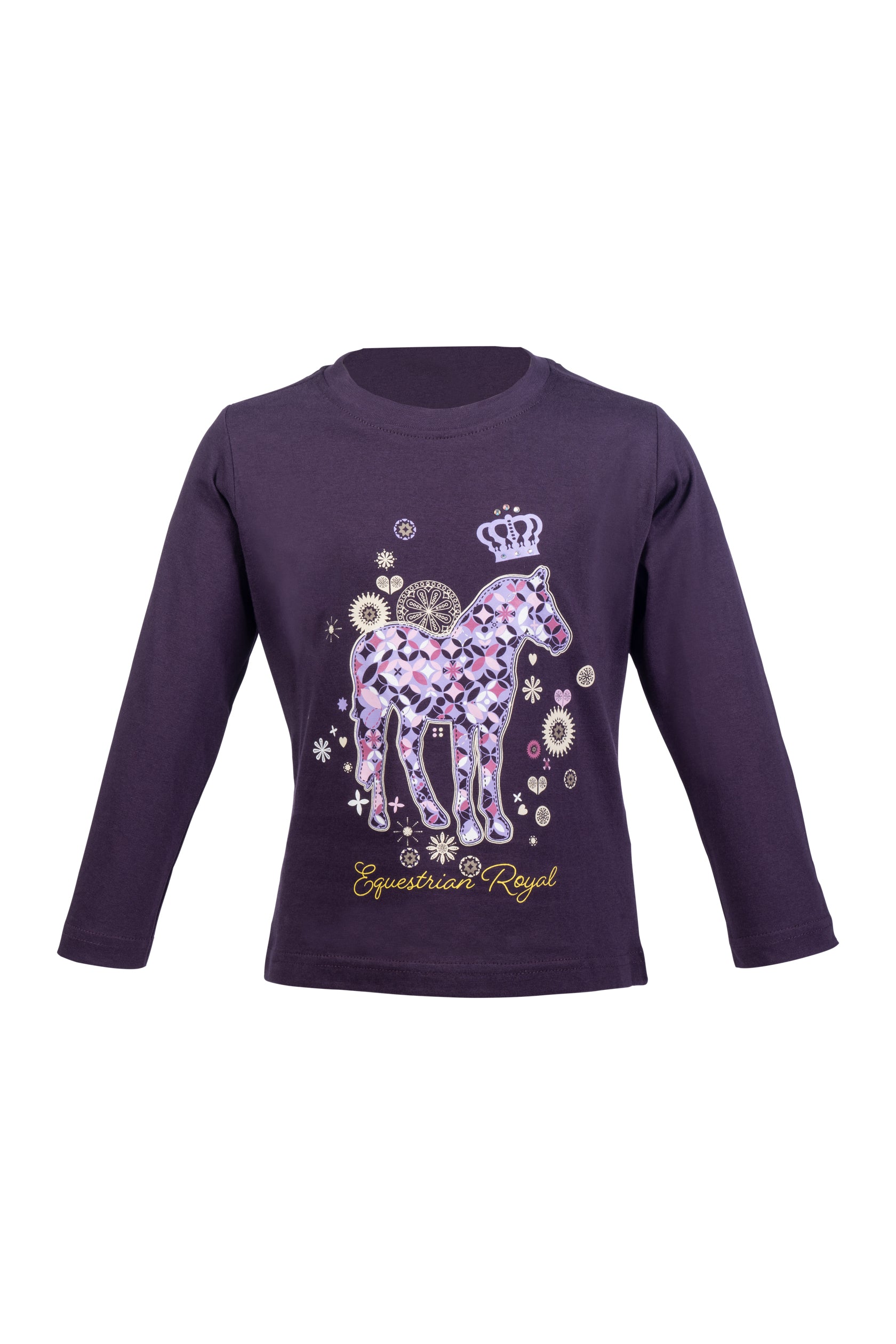 Longsleeve shirt Lola 3300 dark lilac / EU98-104/age 2-4