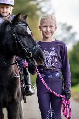 Longsleeve shirt Lola 3300 dark lilac / EU98-104/age 2-4