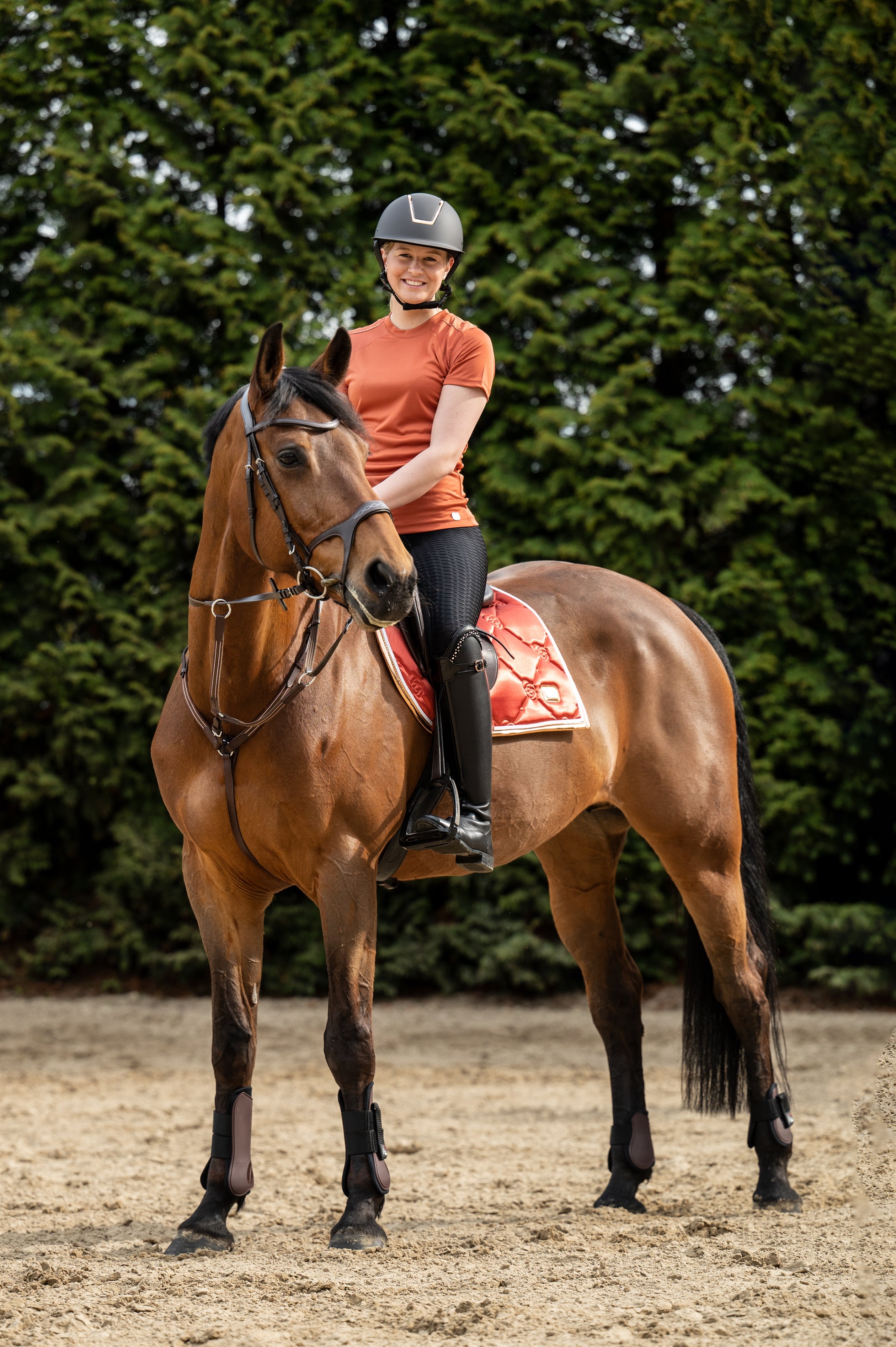 Saddle cloth Edinburgh 1000 brandy / General purpose