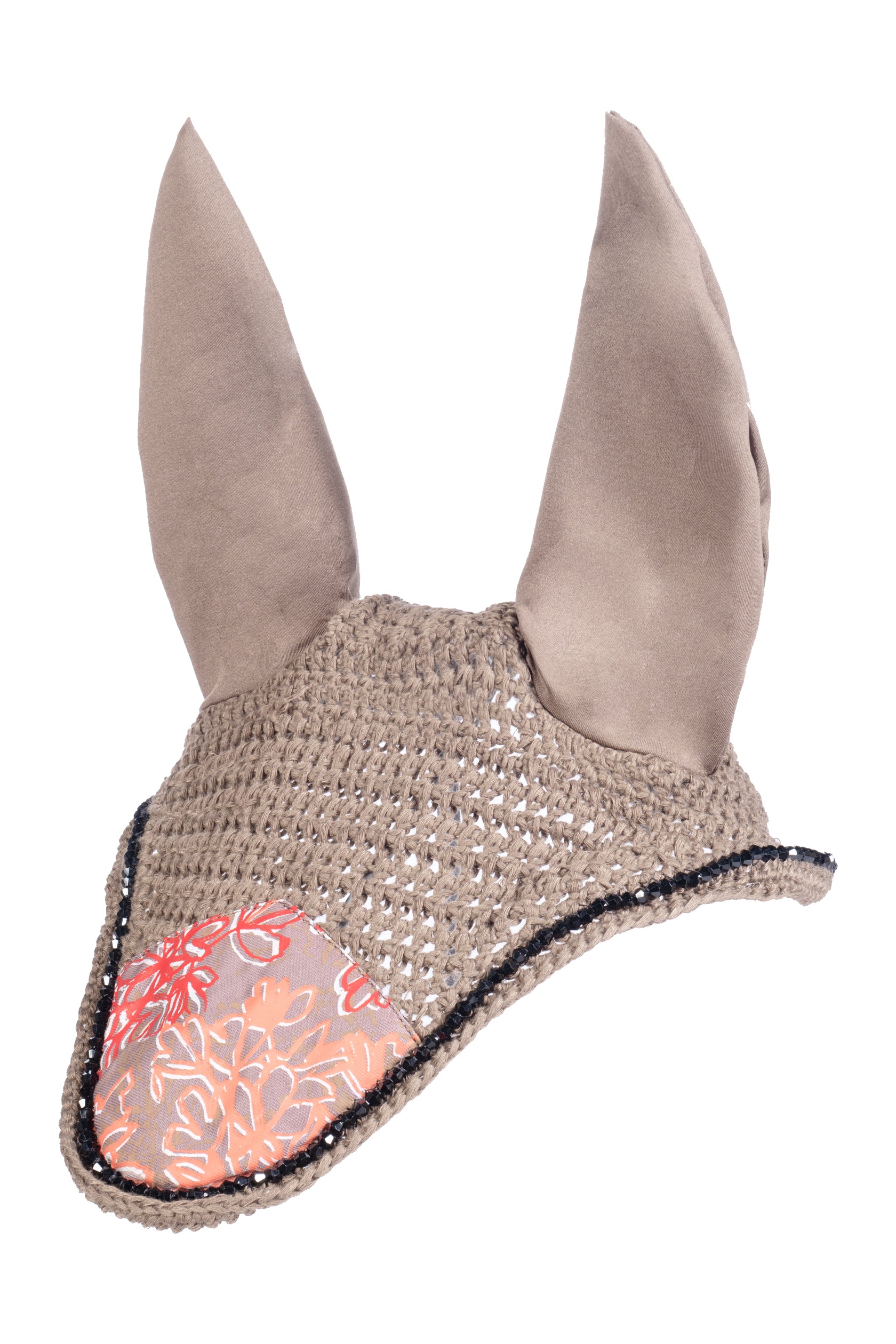 Ear bonnet Savona Style 2900 taupe / Pony