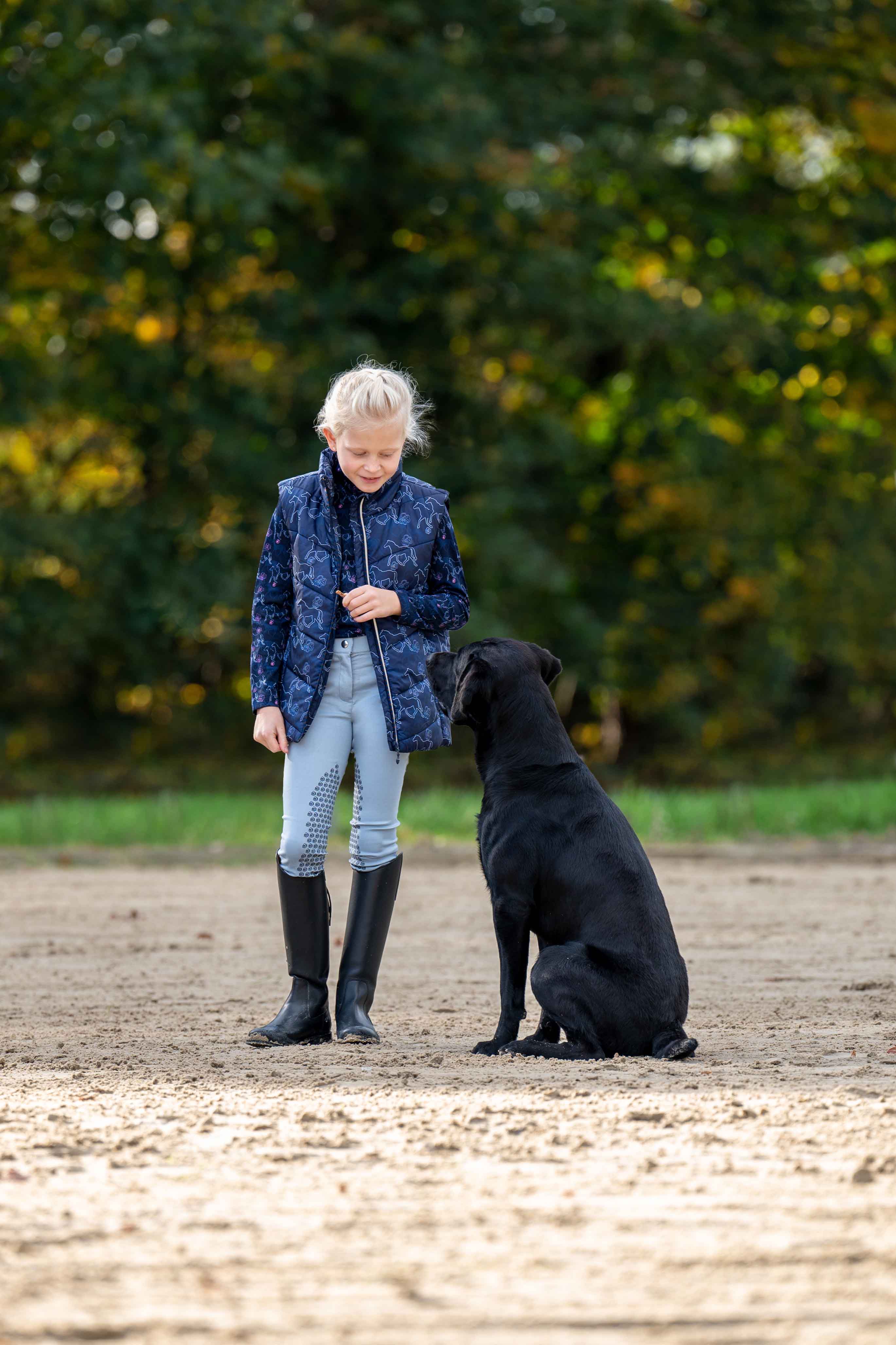 Riding vest Bria 6900 deep blue / EU134 -140/age 7-9