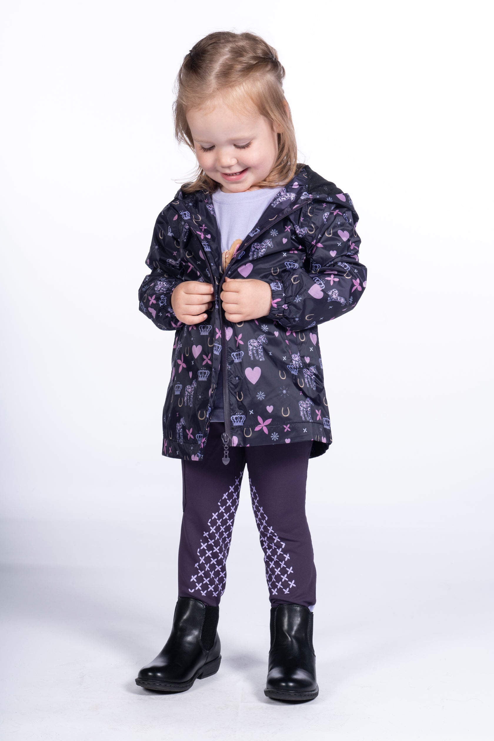 Rain jacket Lola 3300 dark lilac / EU98-104/age 2-4
