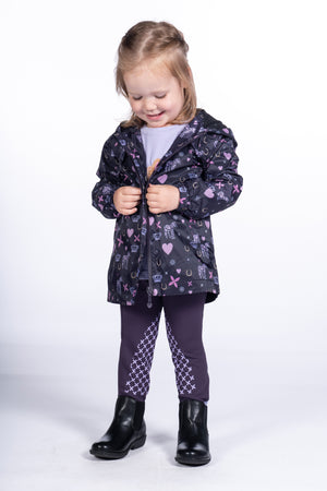 Rain jacket Lola 3300 dark lilac / EU98-104/age 2-4