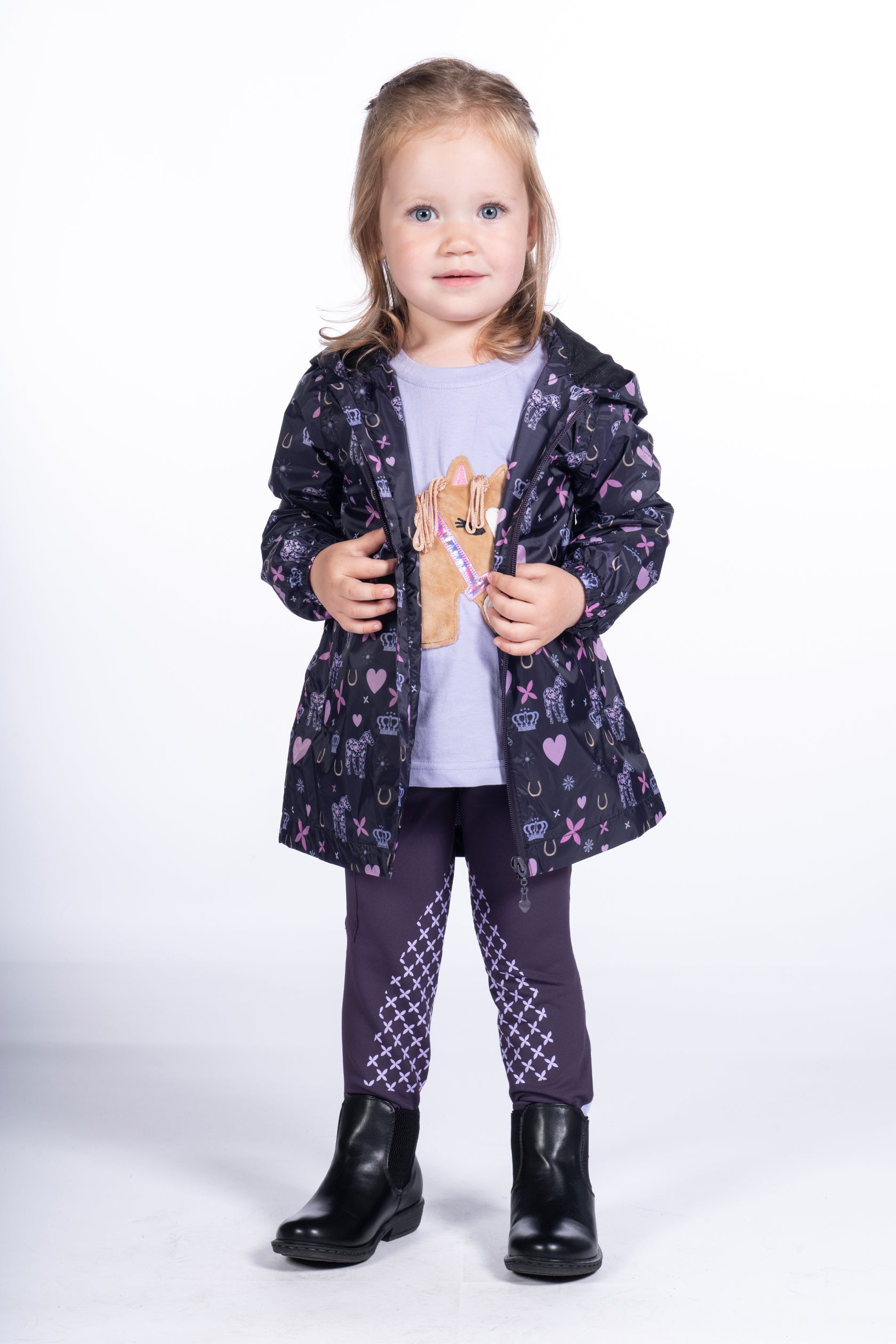 Rain jacket Lola 3300 dark lilac / EU98-104/age 2-4