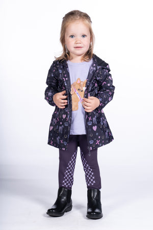Rain jacket Lola 3300 dark lilac / EU98-104/age 2-4