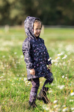 Rain jacket Lola 3300 dark lilac / EU98-104/age 2-4