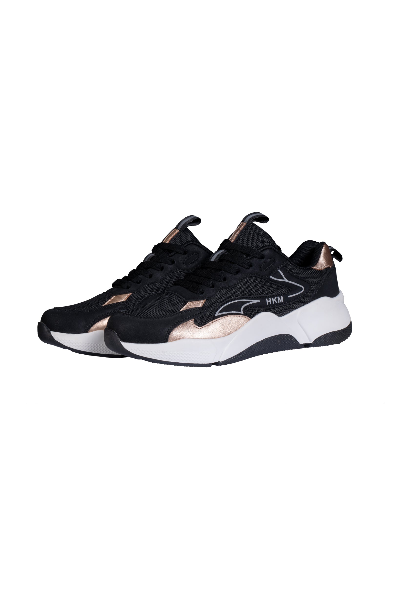 Sneaker -Rosegold Glamour- Style 9100 black / 42