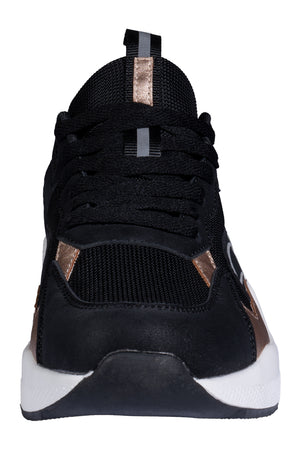 Sneaker -Rosegold Glamour- Style 9100 black / 42