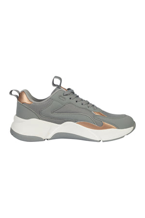 Sneaker -Rosegold Glamour- Style 9500 grey / 42