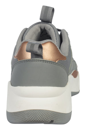 Sneaker -Rosegold Glamour- Style 9500 grey / 42