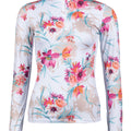 Functional shirt Flower 1239 white/pink / M