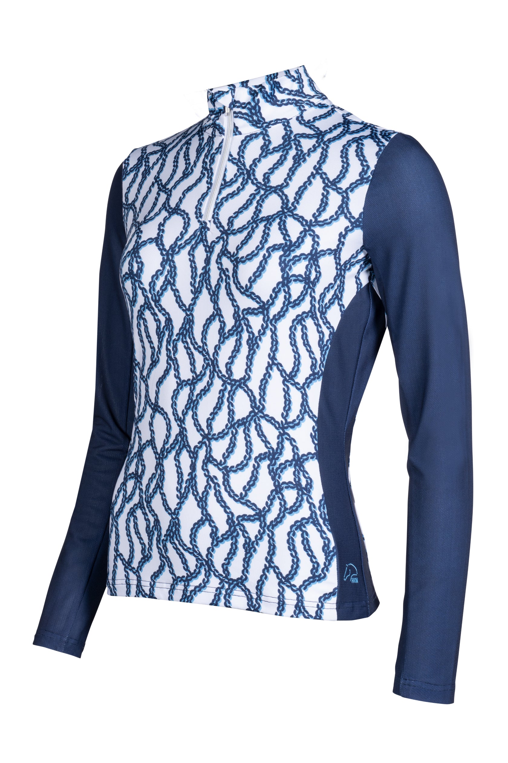 Functional shirt Chain 1202 white/navy / L