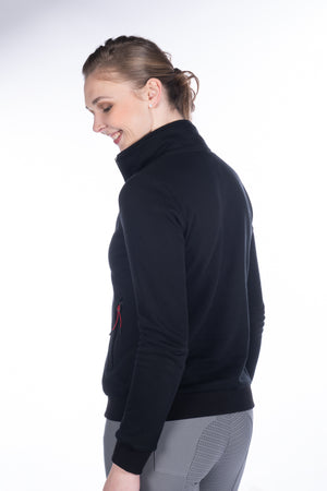 Sweat jacket Team HKM Ladies 9100 black / L