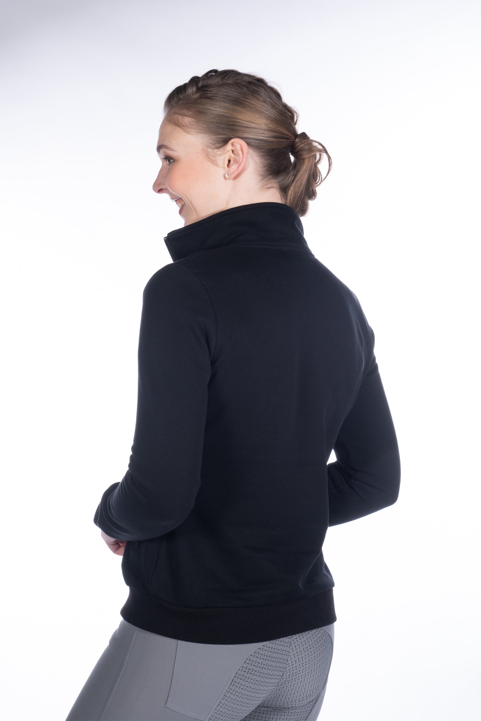 Sweat jacket Team HKM Ladies 9100 black / L