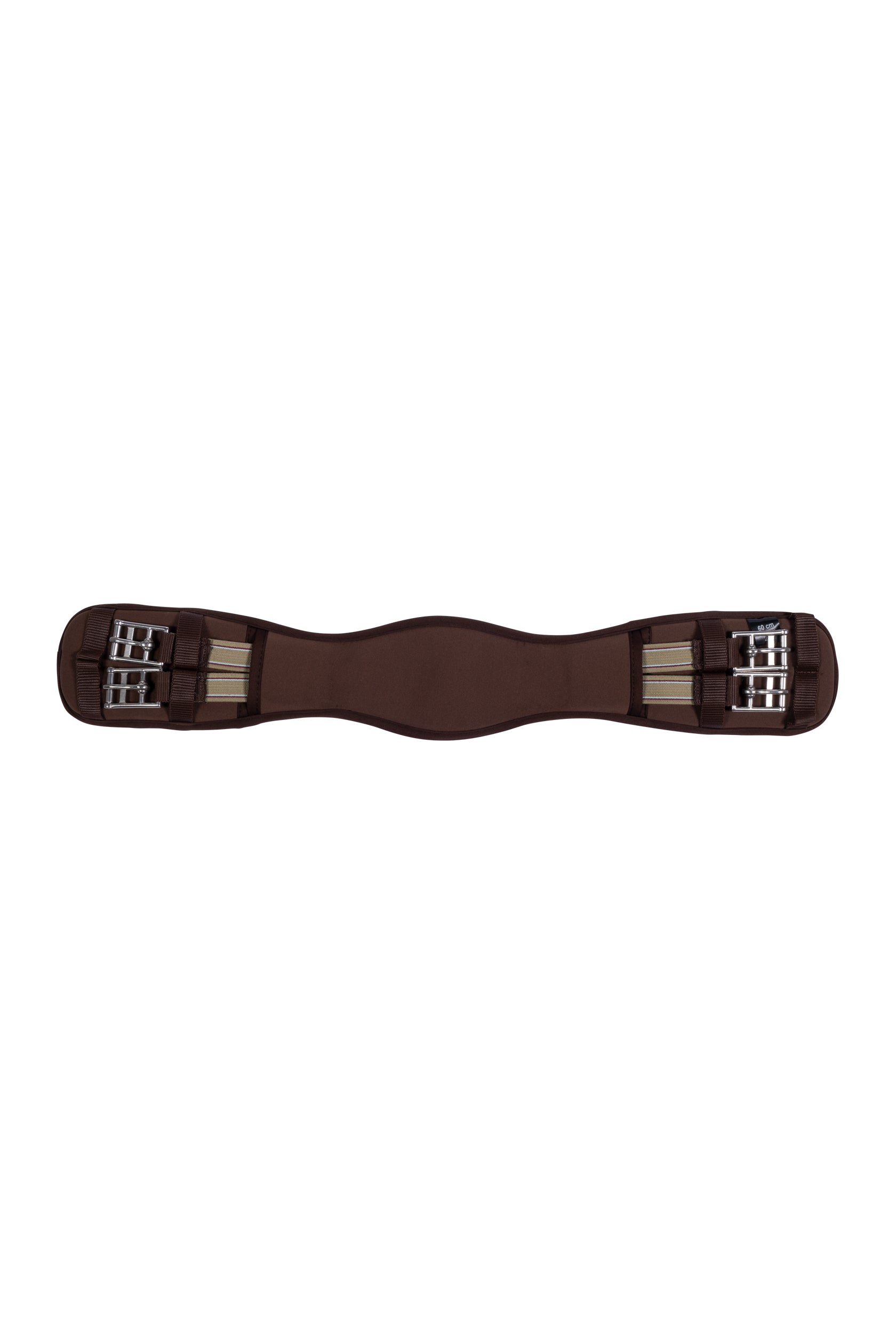 Dressage girth Memory Foam with elastic 2400 brown / 80