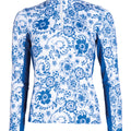Functional shirt Blue Flower 1265 white/blue / L