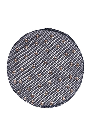Hair net -Rosegolden Sparkle- 9100 black / pcs.