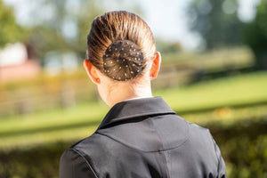 Hair net -Rosegolden Sparkle- 9100 black / pcs.