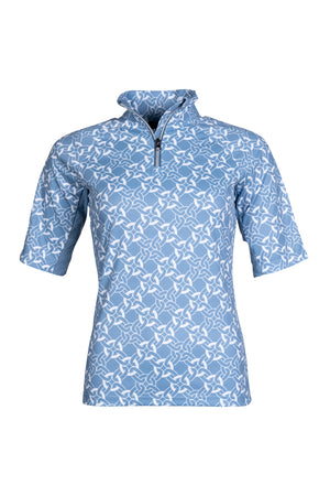 Functional shirt Minimal half sleeve 6012 smokey blue/white / S