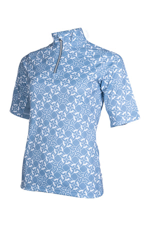 Functional shirt Minimal half sleeve 6012 smokey blue/white / S