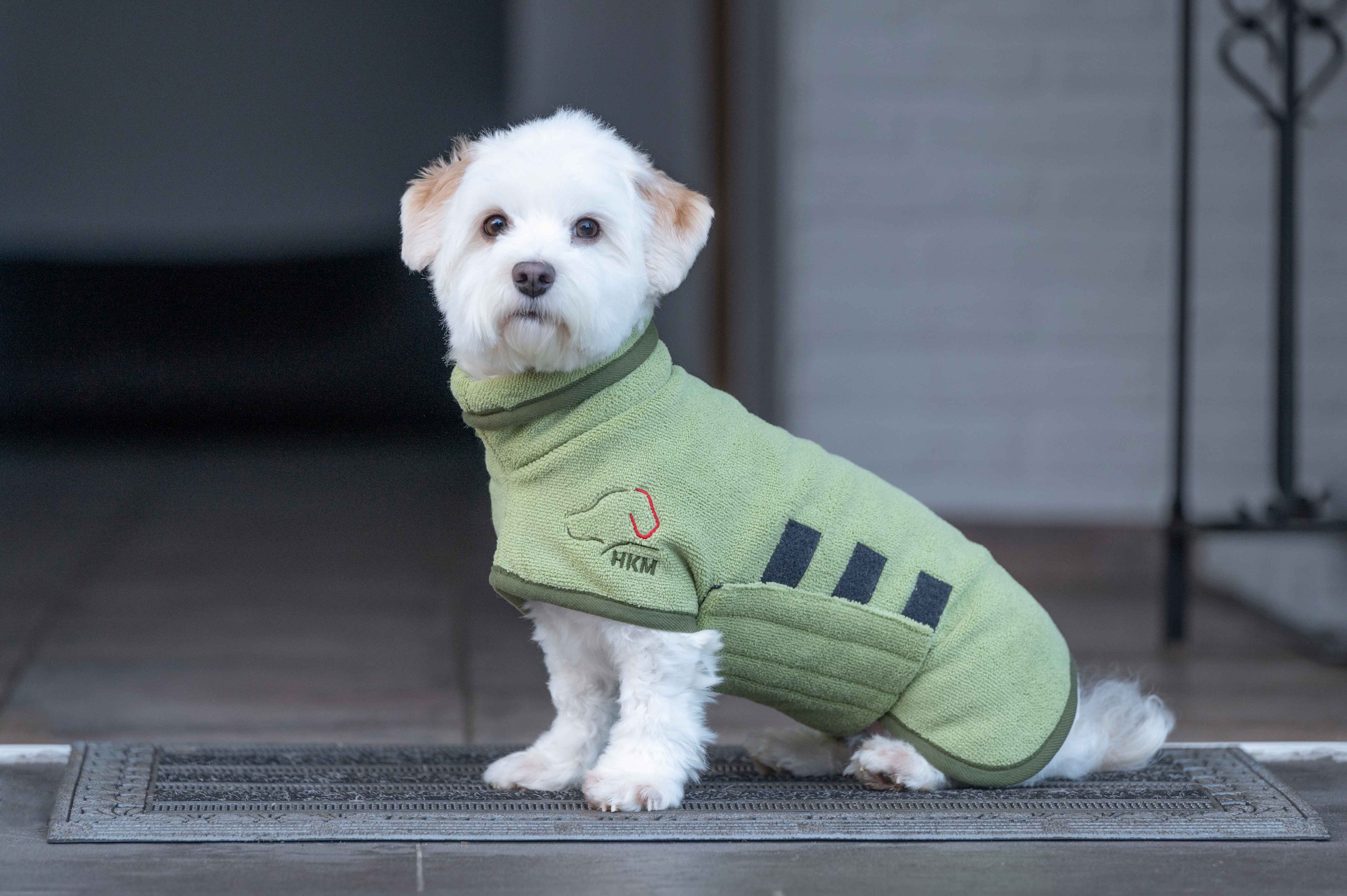 Dog bathrobe -Coco- 5100 pistachio / M