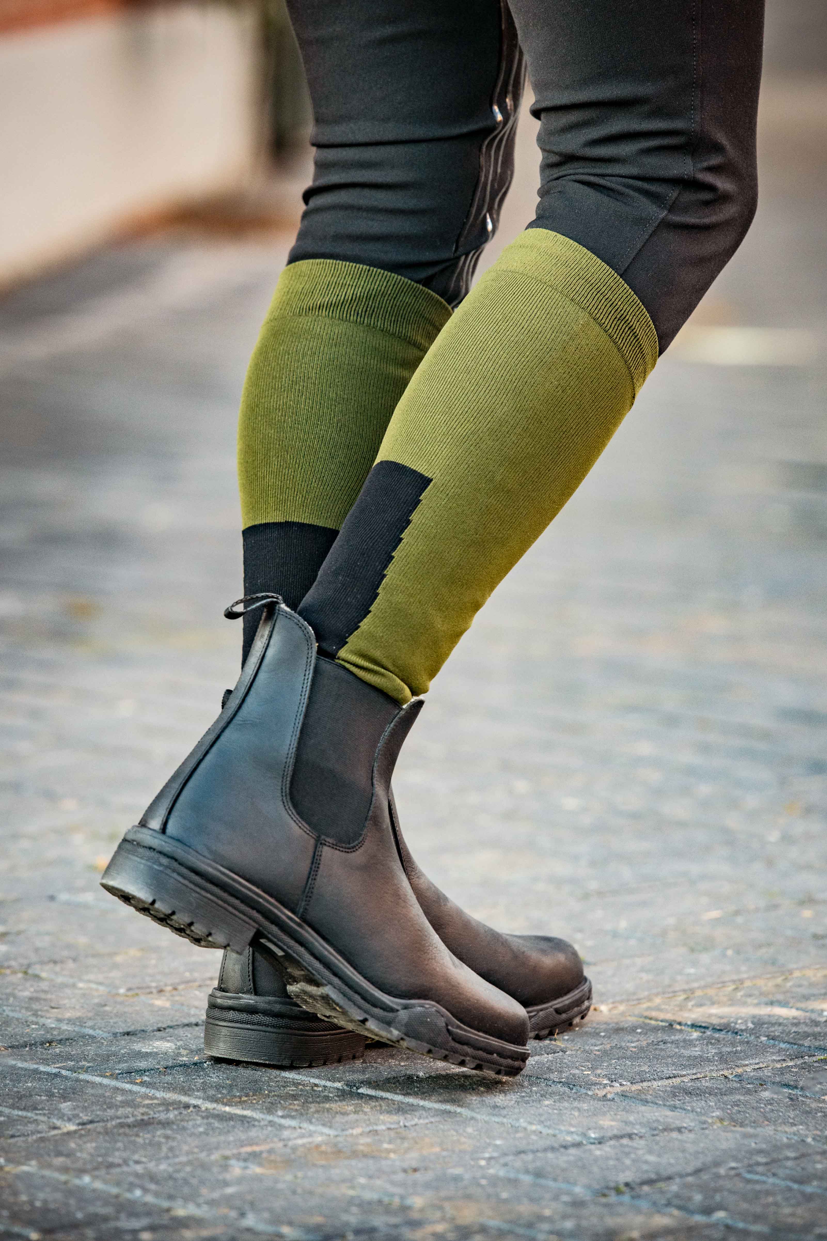 Men's riding socks Mateo set of 3 5700 olive green / 39-42