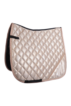 Saddle cloth -Rosegold Glitter- Style 1800 vanilla / Pony dressage