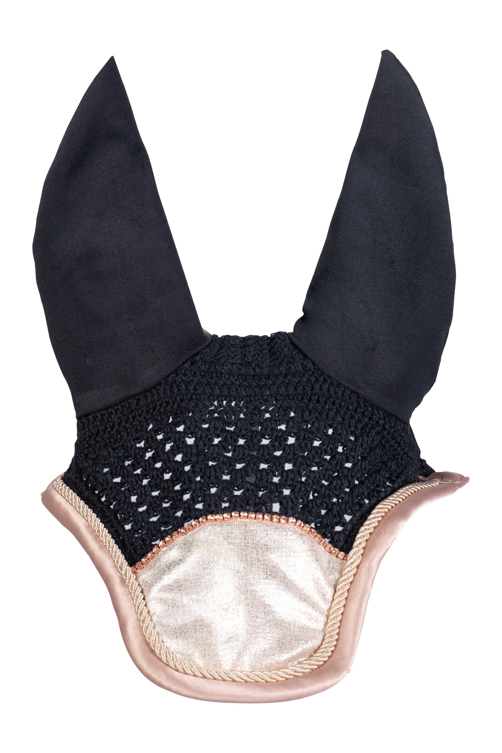 Ear bonnet Rosegold Glitter Style 1800 vanilla / Pony