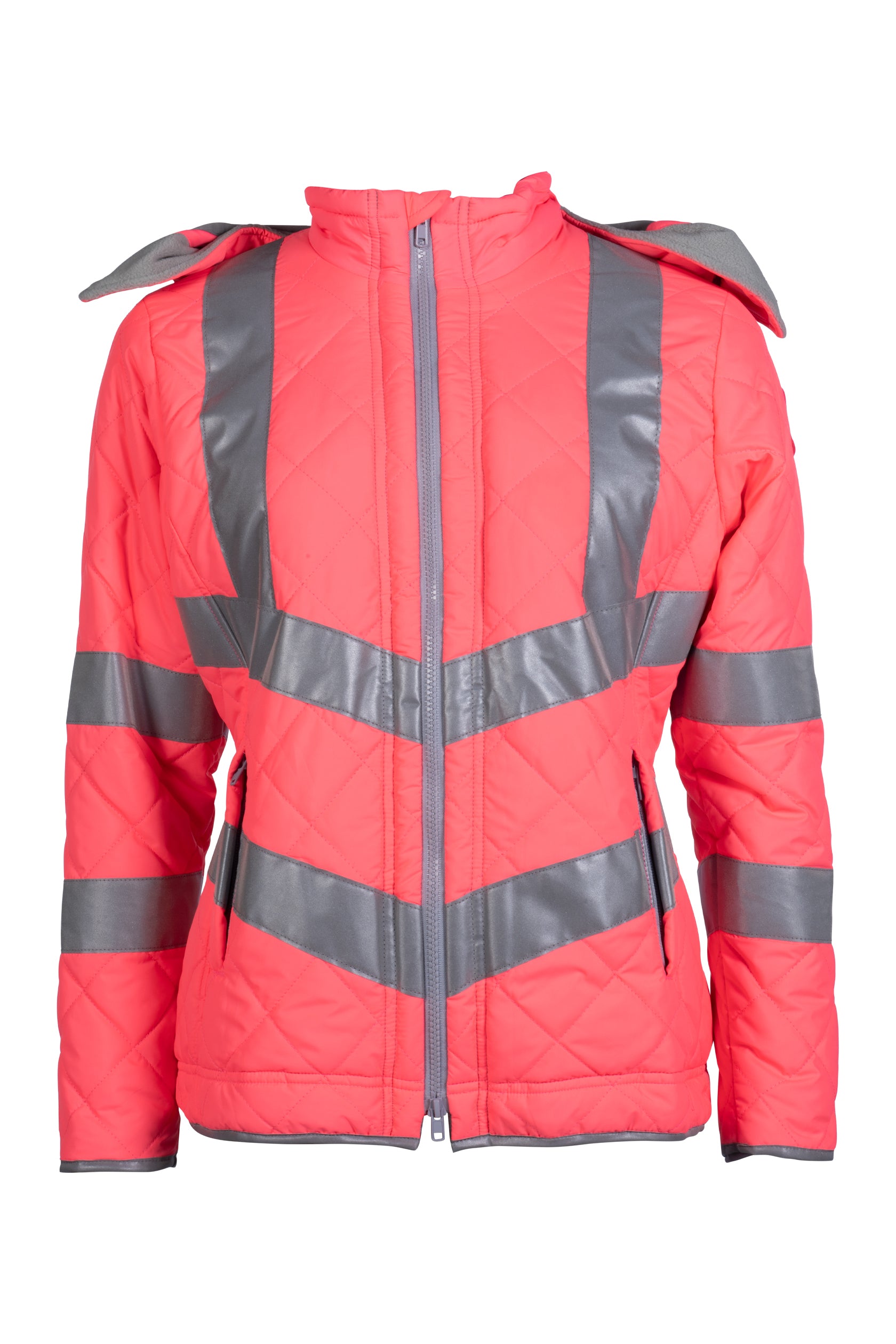 Ladies jacket -Reflective- 8045 neon pink / XXL