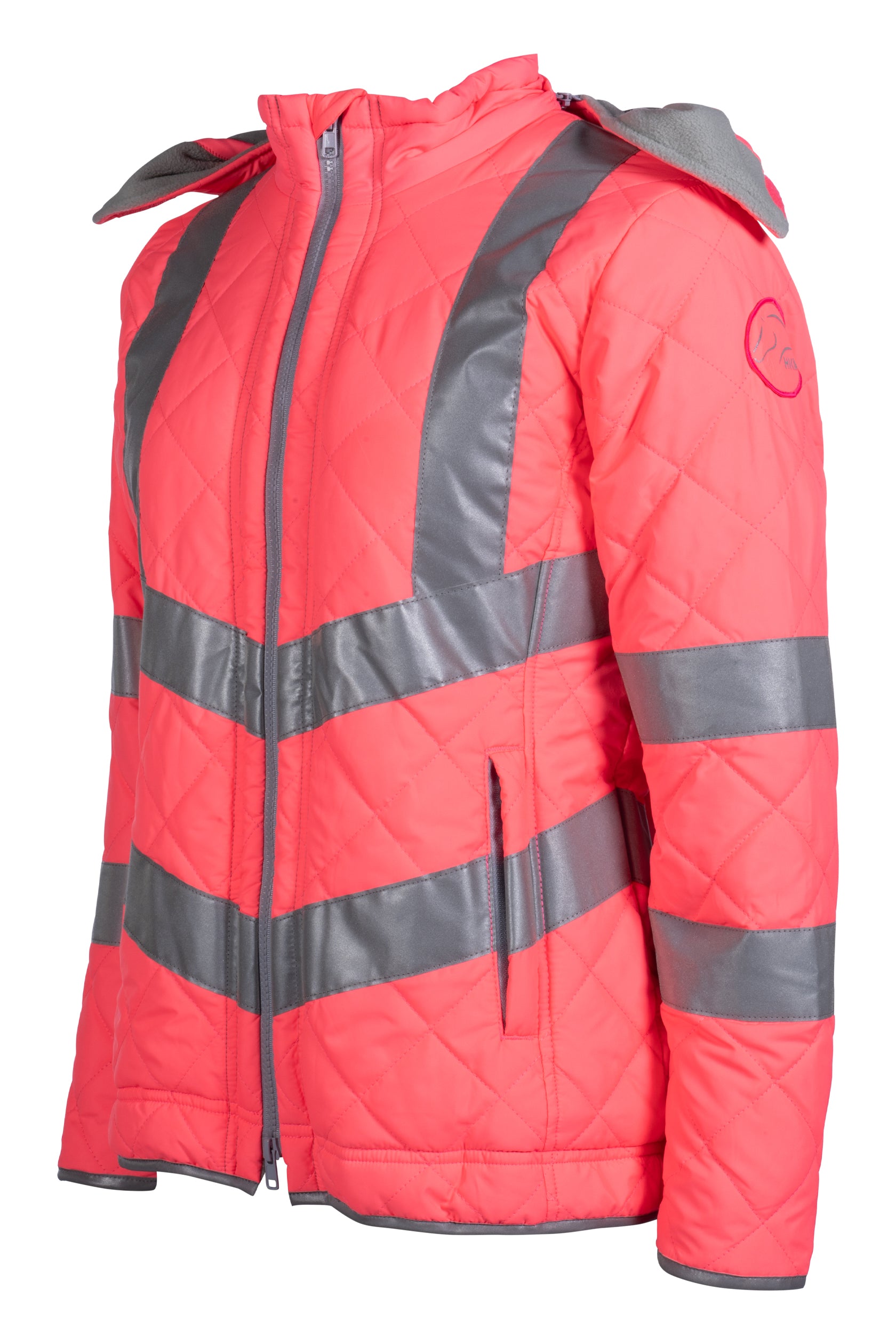 Ladies jacket -Reflective- 8045 neon pink / XXL