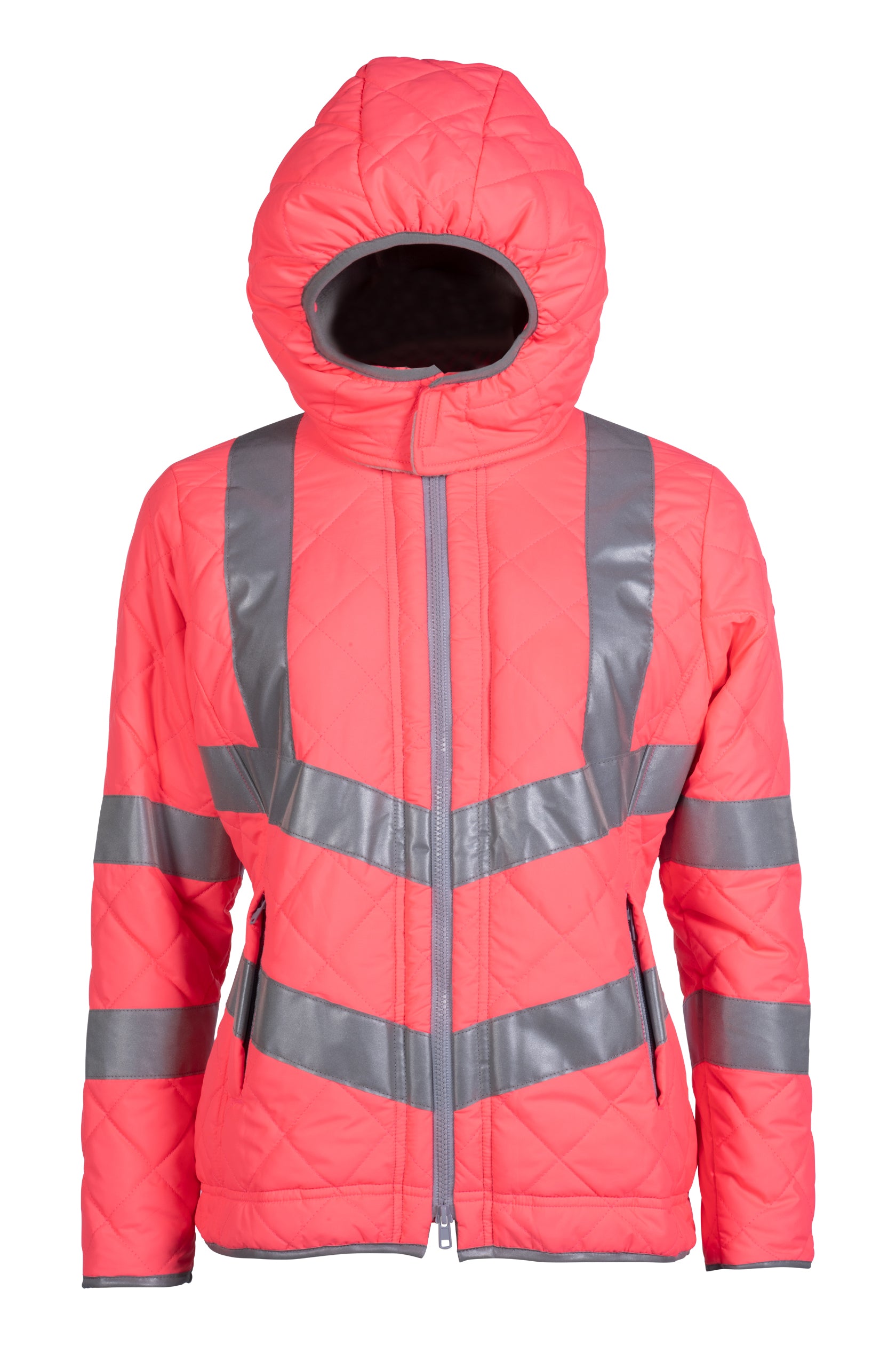 Ladies jacket -Reflective- 8045 neon pink / XXL