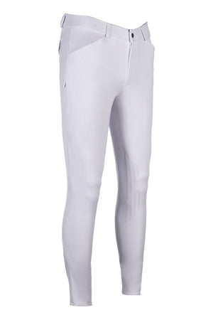 Men's riding breeches James sil.knee patch 1200 white / EU44/UK30/US30