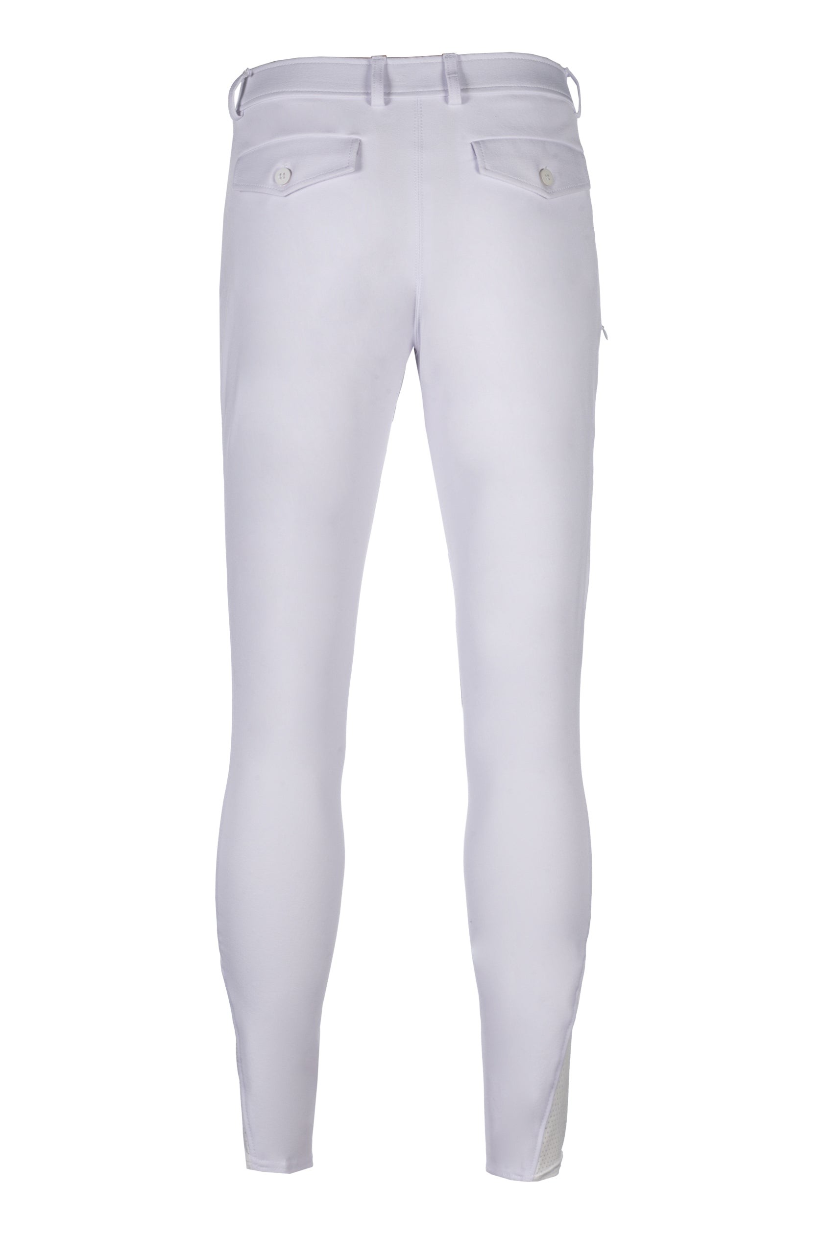 Men's riding breeches James sil.knee patch 1200 white / EU44/UK30/US30